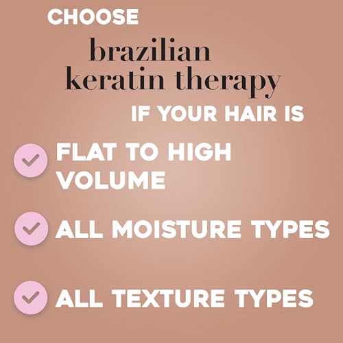 OGX Brazilian Keratin Therapy Shampoo for Shiny Hair, Sulfate-Free, with Coconut Oil and Avocado Oil, 13 Fl Oz